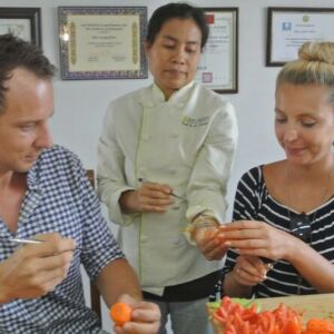 Half-Day Professional Thai Fruit and Vegetable Carving Class.